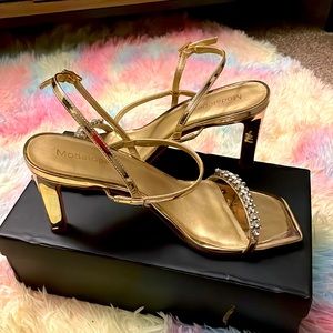 Gold Kitten Heels